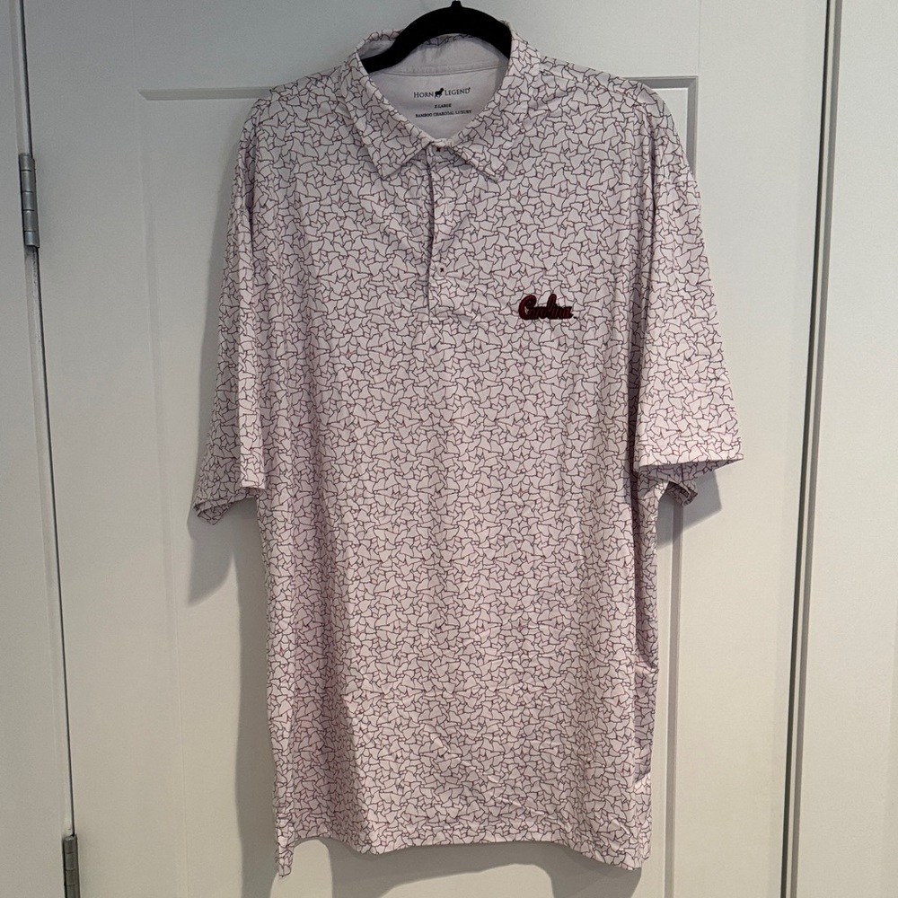 Men's Polo Shirt with Patterned Design